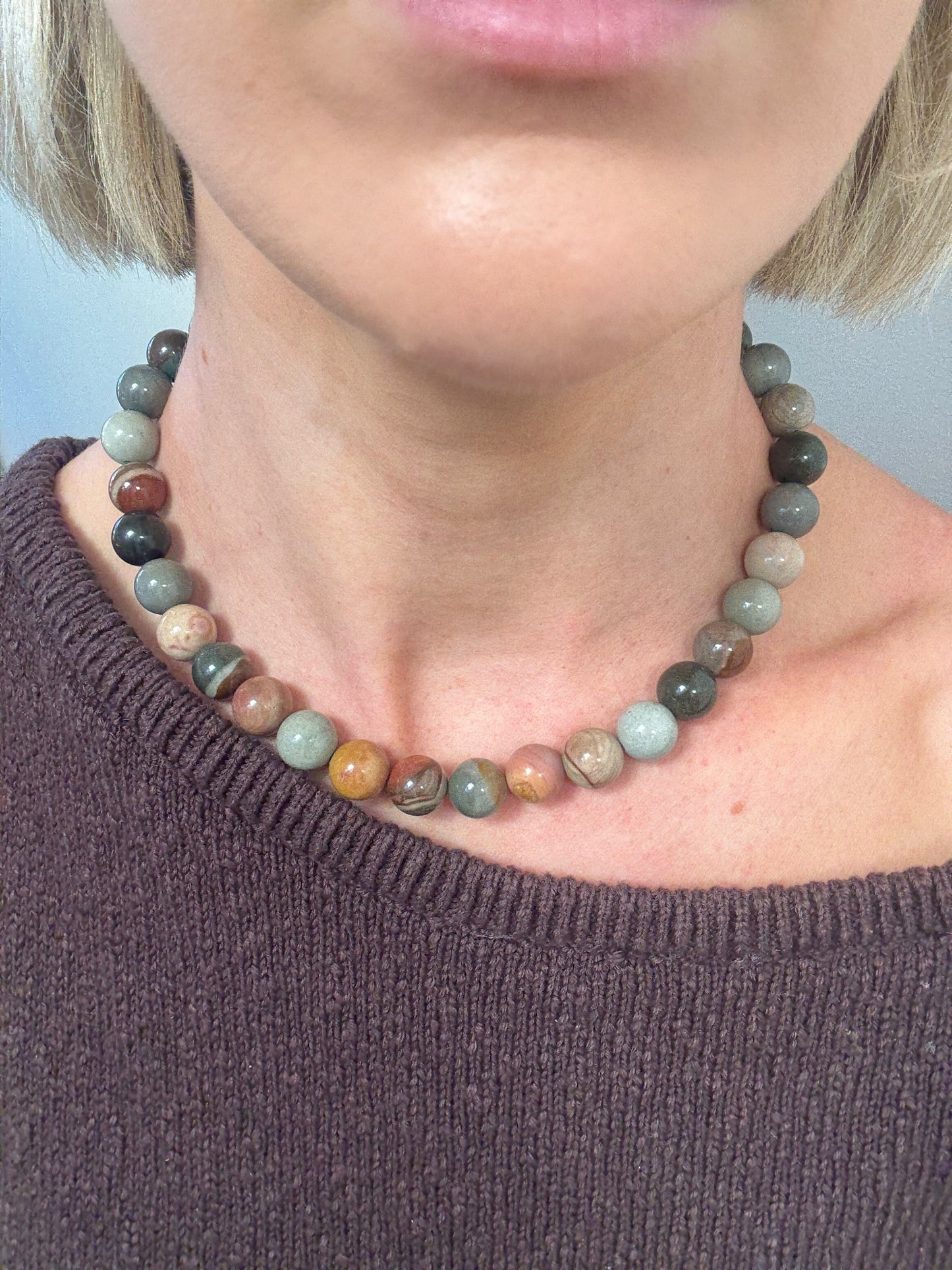 Natural Ocean Jasper Necklace
