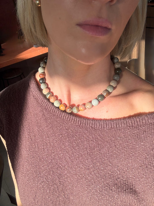 Natural Ocean Jasper Necklace