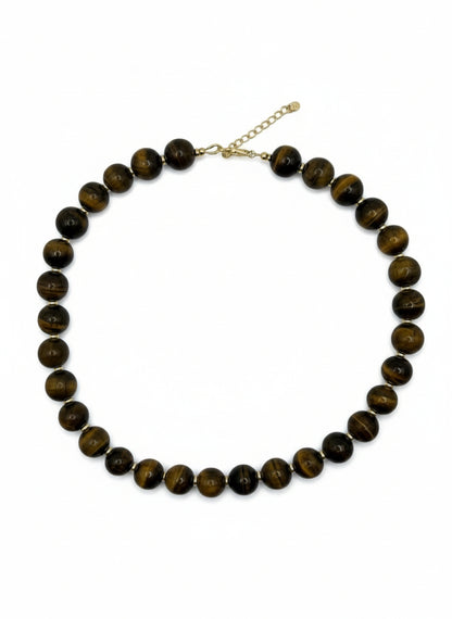 Tigers Eye Gold Necklace