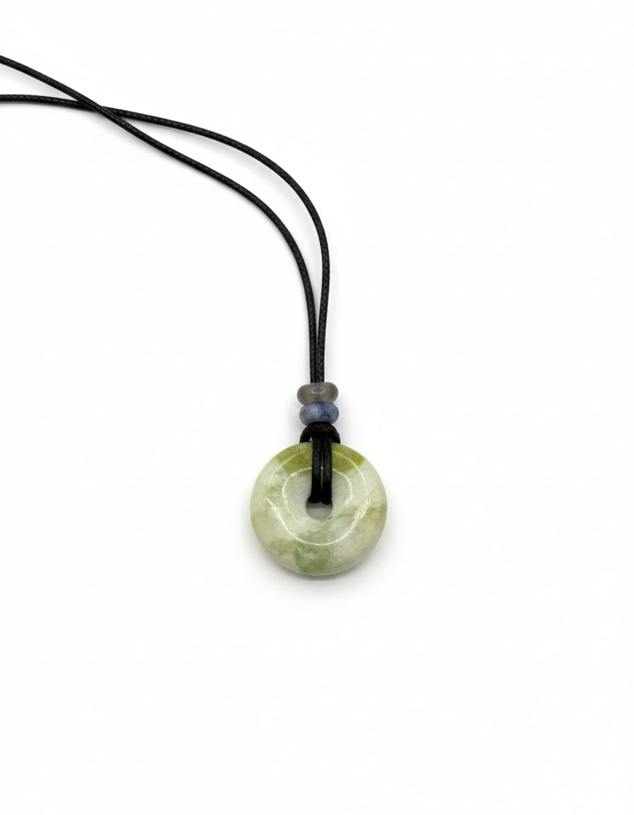Green Ensō Pendant Necklace