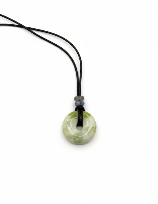 Green Ensō Pendant Necklace
