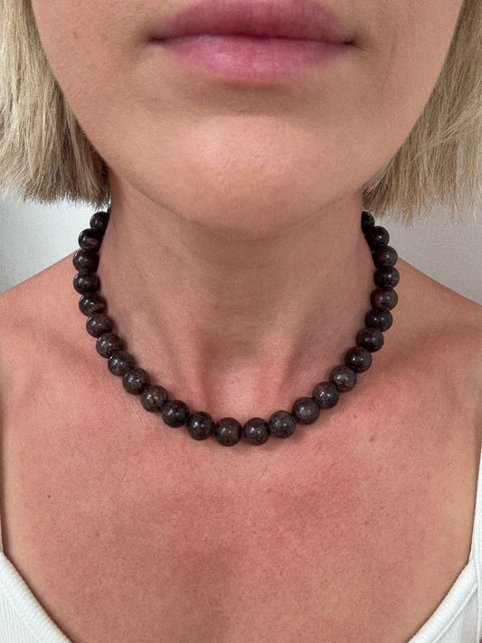 Lepidolite Round Necklace