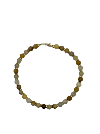 Yellow Chalcedony Gold Necklace