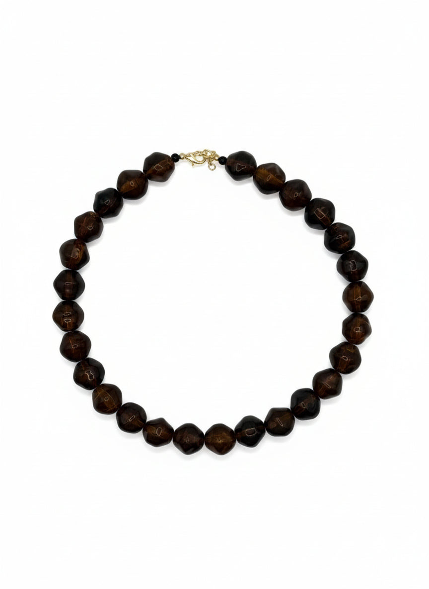 Vintage Amber Bead Necklace