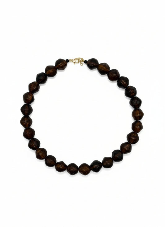 Vintage Amber Bead Necklace